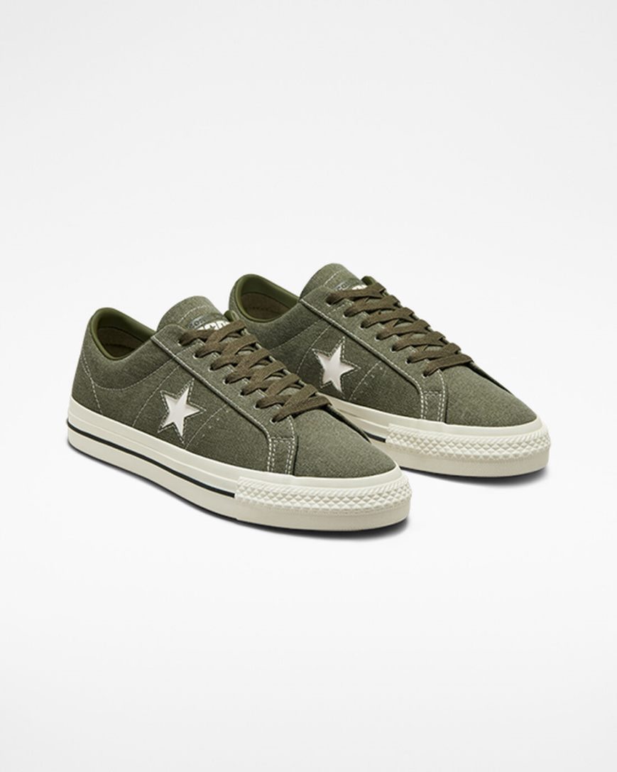 Men's Converse CONS One Star Pro Workwear Skate Shoes Olive / Black | AU 1084CY